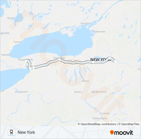 EMPIRE SERVICE Train Line Map