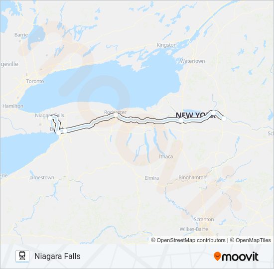 EMPIRE SERVICE Train Line Map