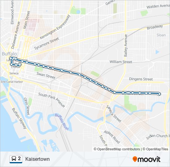 2 bus Line Map