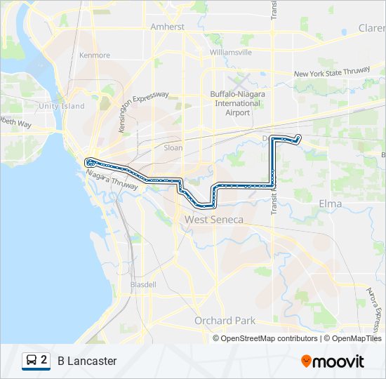 2 bus Line Map