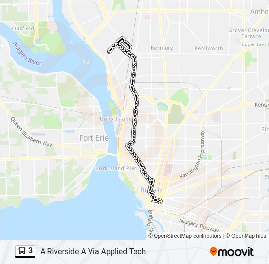 3 bus Line Map