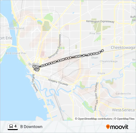 4 Bus Line Map