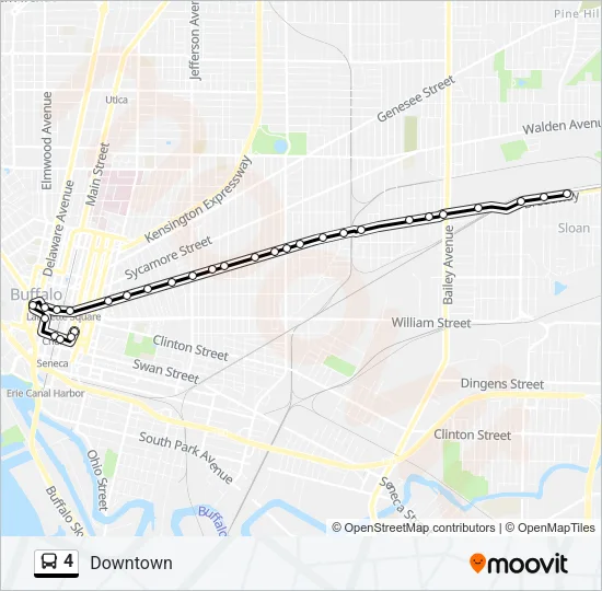 4 Bus Line Map
