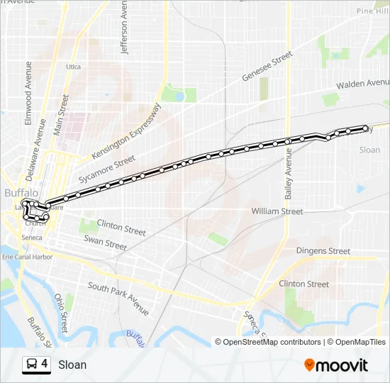 4 Bus Line Map
