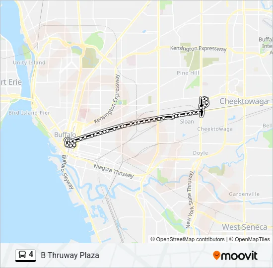4 Bus Line Map