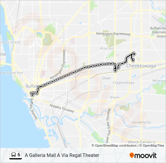 6 Bus Line Map