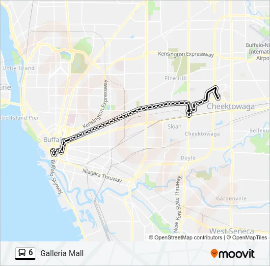 6 Bus Line Map