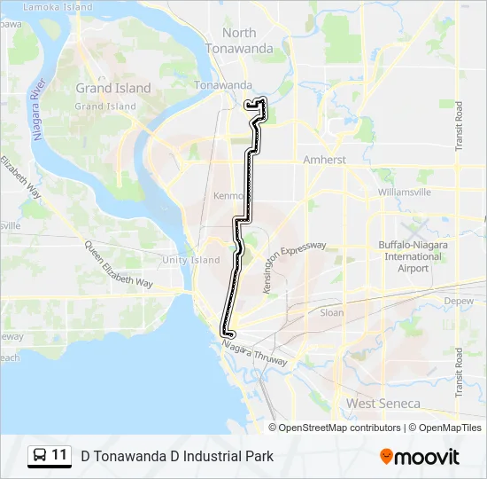 11 Bus Line Map