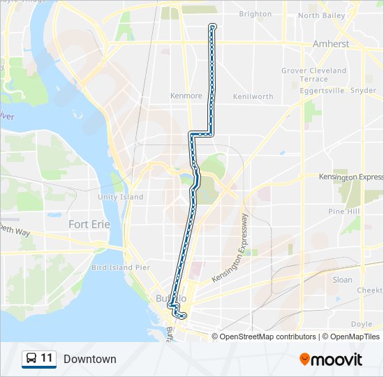 11 Route Schedules Stops Maps 11 Downtown Updated