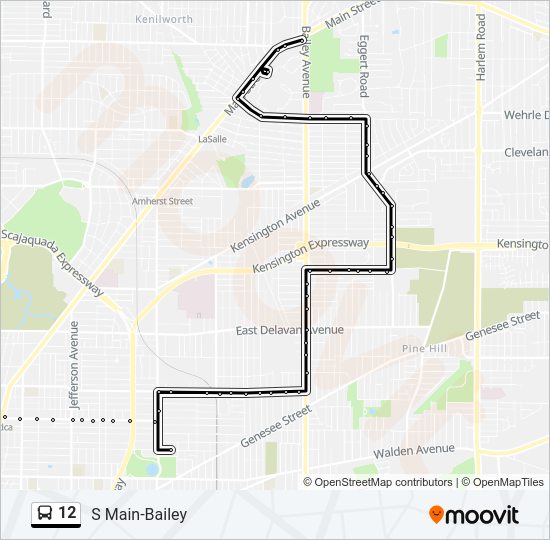 12 bus Line Map