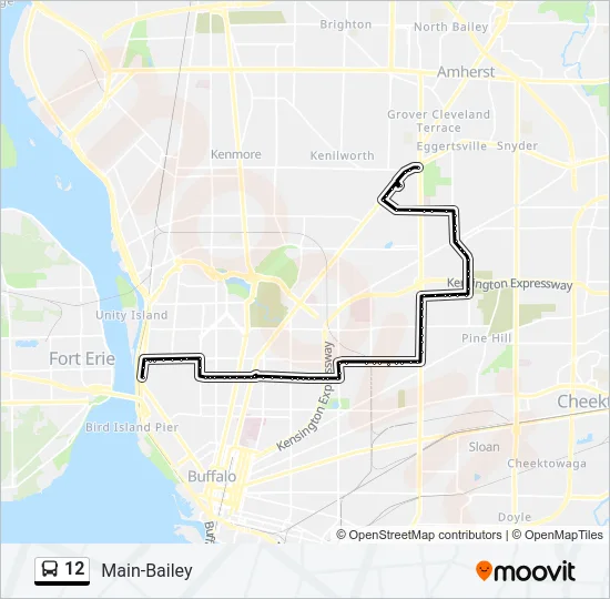 12 Bus Line Map