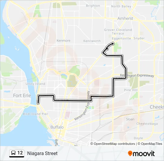 12 Bus Line Map