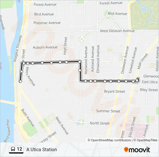12 Bus Line Map