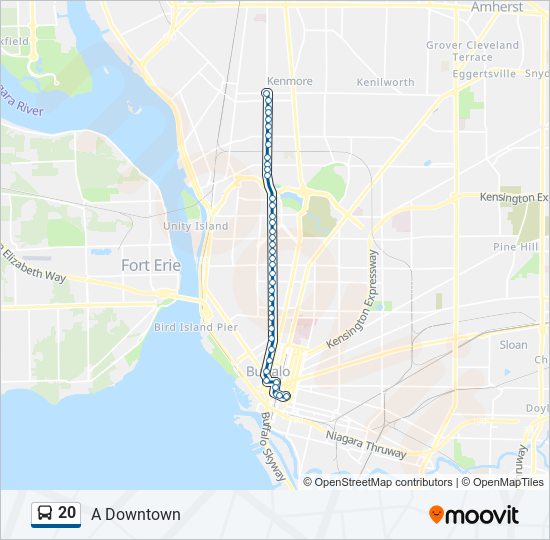 20 bus Line Map