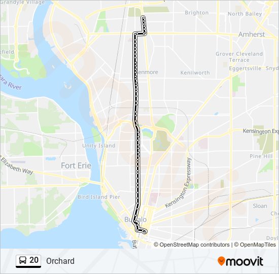 20 bus Line Map