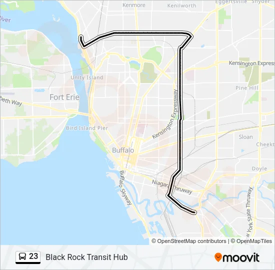 23 Bus Line Map