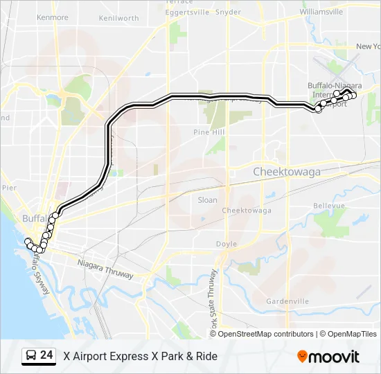 24 Bus Line Map