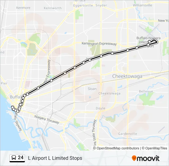 24 Bus Line Map