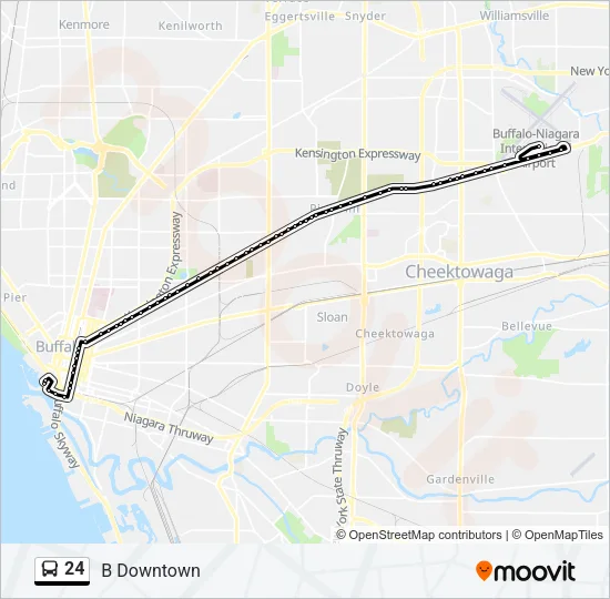 24 Bus Line Map