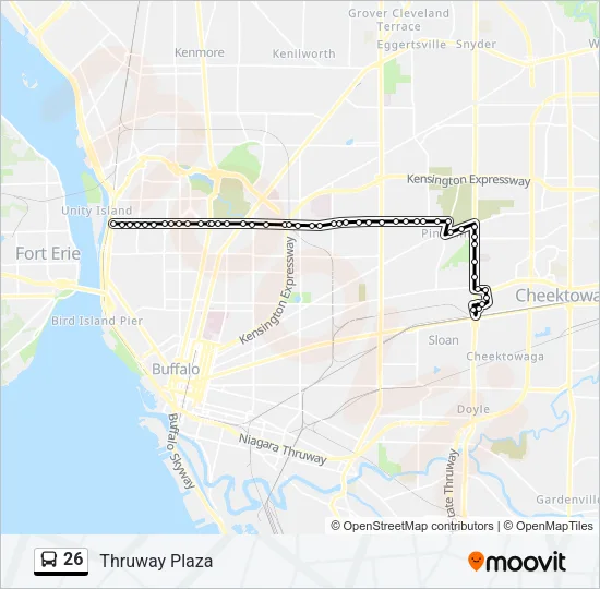 26 Bus Line Map