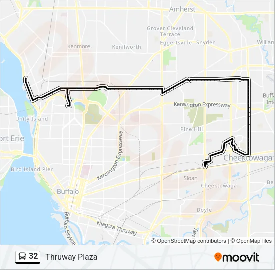 32 Bus Line Map