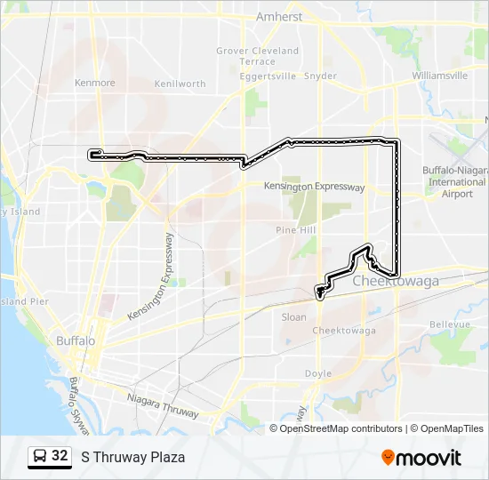 32 Bus Line Map