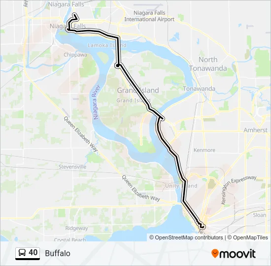 40 Bus Line Map
