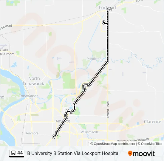 44 Bus Line Map