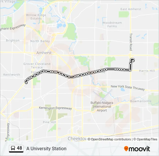 48 Bus Line Map
