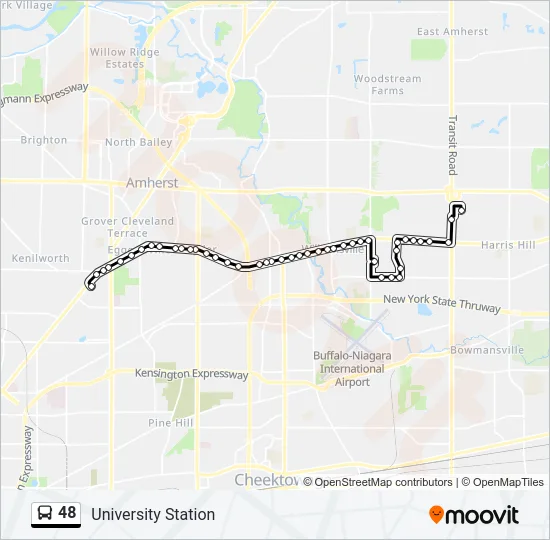 48 Bus Line Map