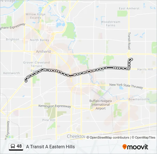 48 Bus Line Map