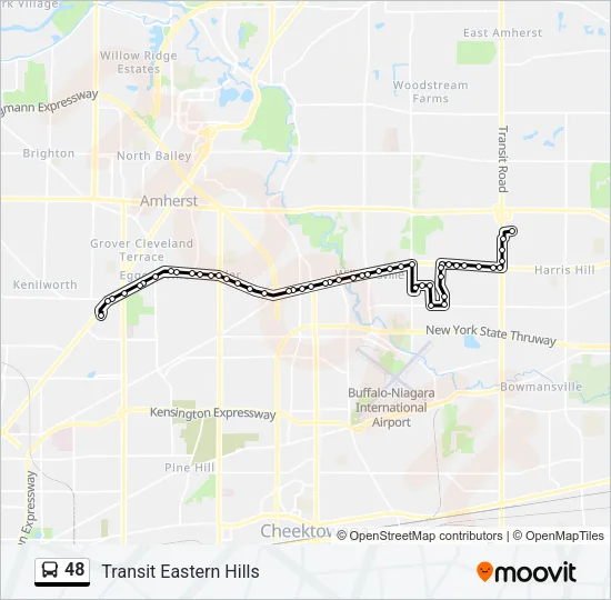 48 Bus Line Map