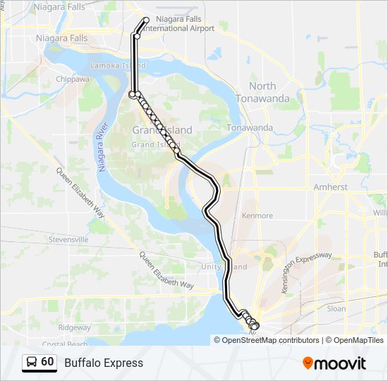 60 bus Line Map