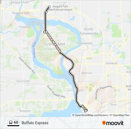 60 Bus Line Map