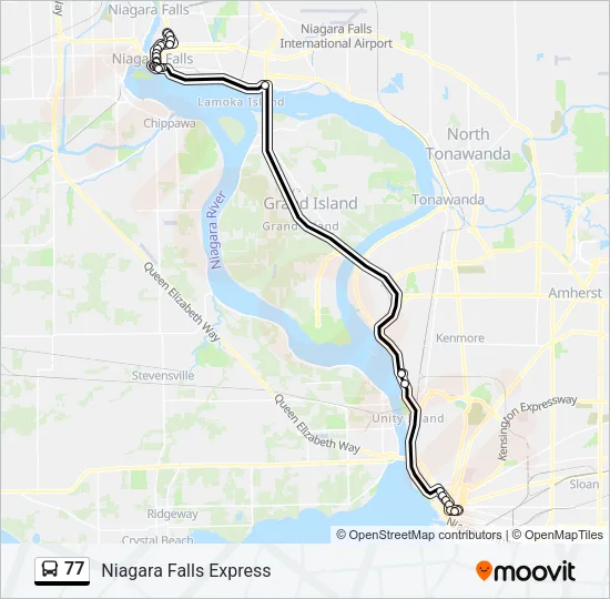 77 Bus Line Map