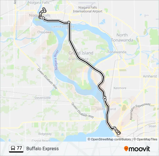 77 Bus Line Map