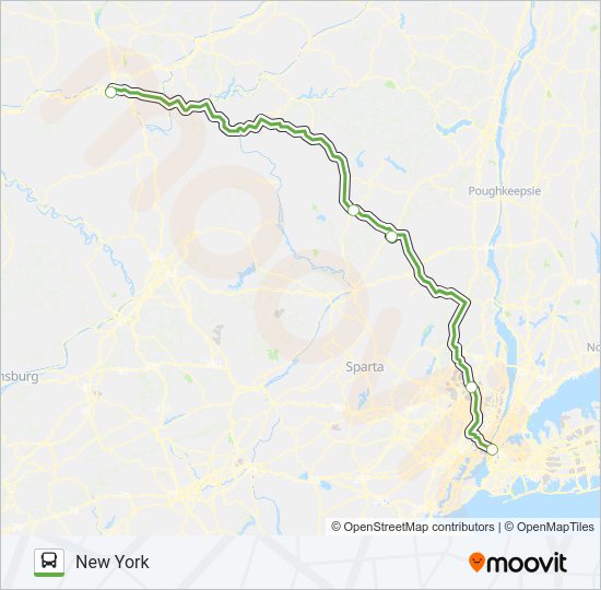 SHORTLINE HUDSON Bus Line Map