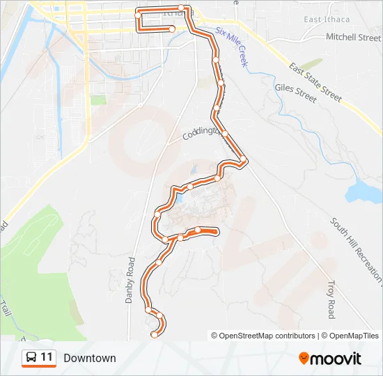 11 Bus Line Map