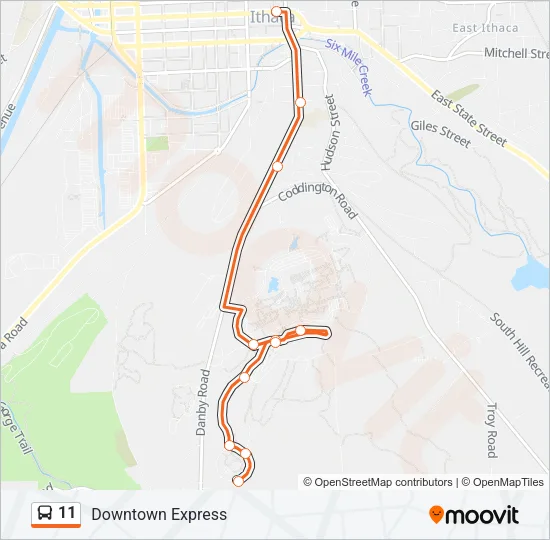 11 Bus Line Map