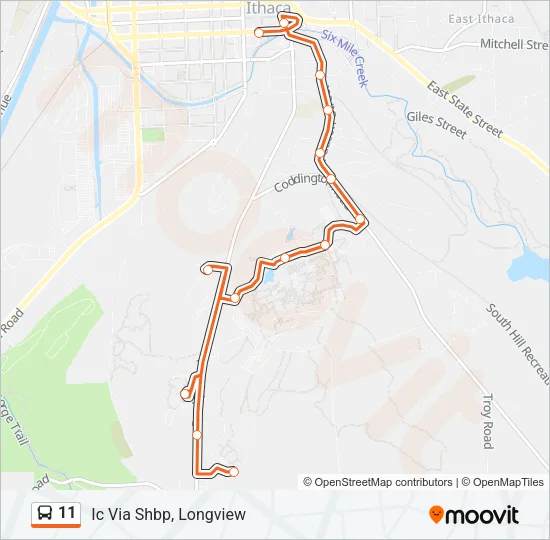 11 Bus Line Map