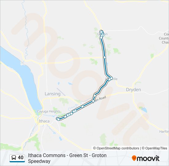 40 bus Line Map