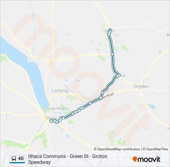 40 bus Line Map