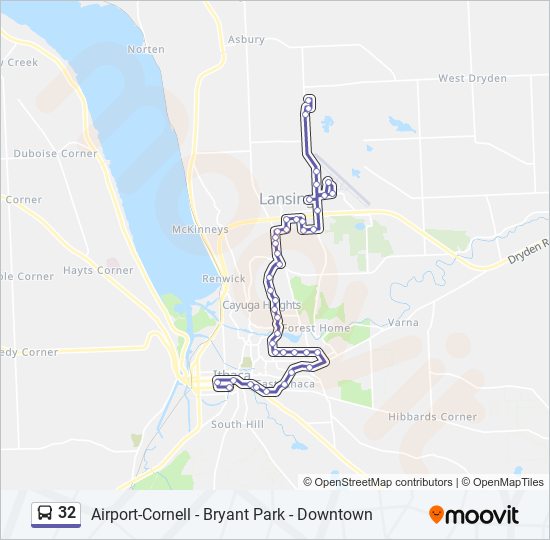 32 bus Line Map