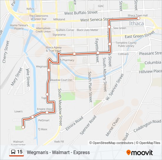 15 bus Line Map