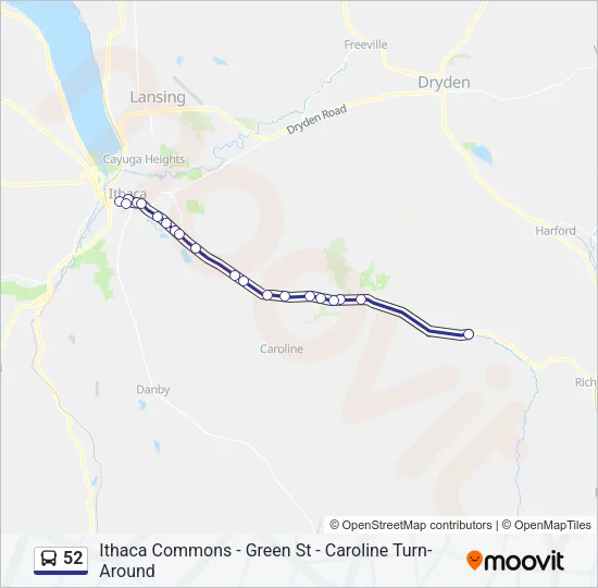 52 Bus Line Map