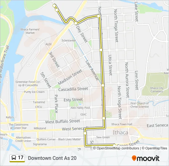 17 Bus Line Map
