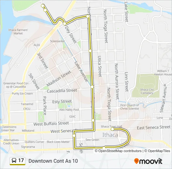 17 Bus Line Map