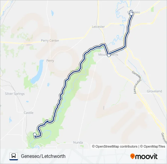 LETCHWORTH Bus Line Map