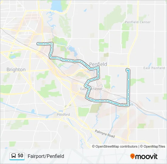 50 Bus Line Map