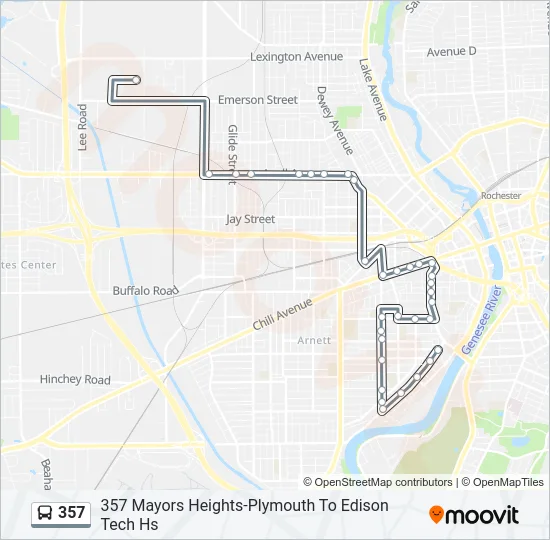357 Bus Line Map